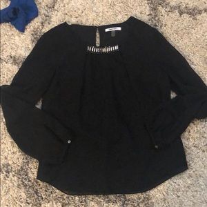 DKNY embellished long sleeve dress shirt